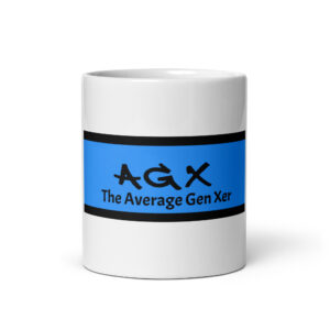 White glossy mug