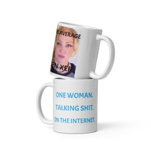 White glossy mug